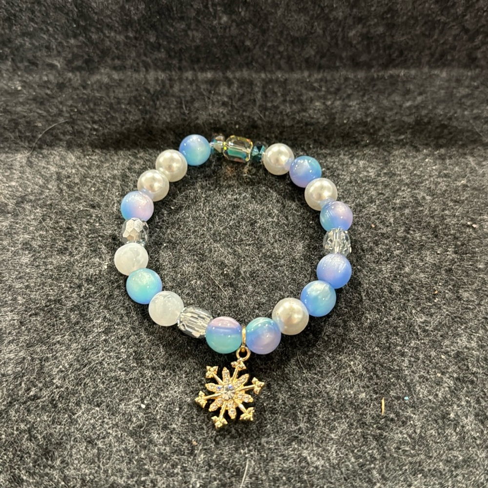 Snowflake Crystal Beads Bracelet